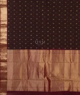 Brown Silk Cotton Saree T5018994