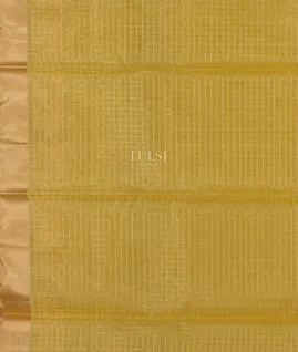 Yellowish Green Silk Cotton Saree T5018503