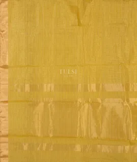 Yellowish Green Silk Cotton Saree T5018504