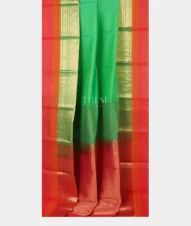 Green Silk Cotton Saree T5018842