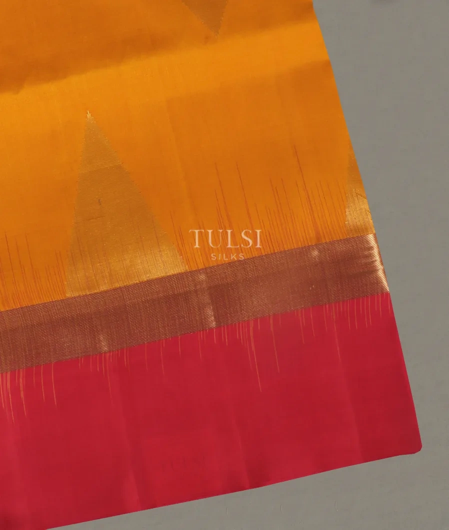 Yellow And Orange Soft Silk Saree T501566-image