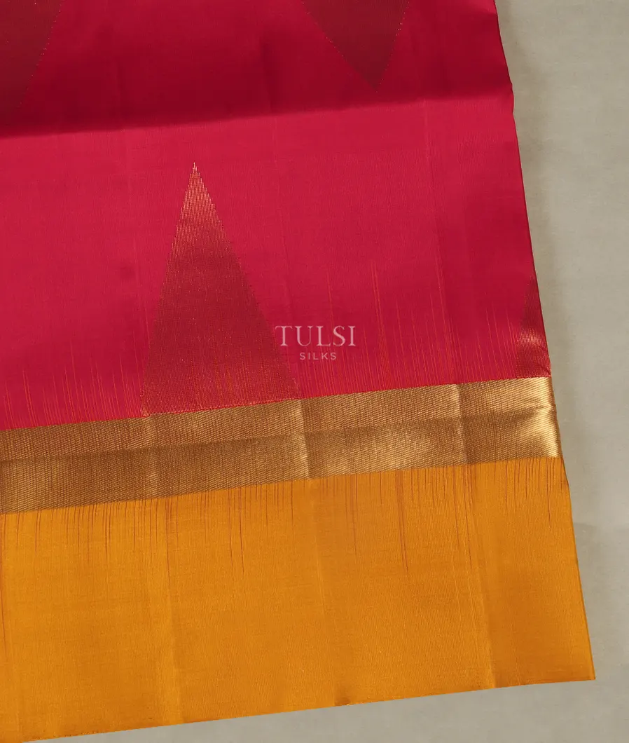 Pink And Orangish Pink Soft Silk Saree T501560-image