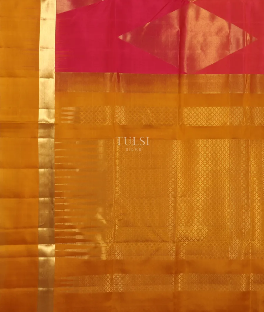 Pink And Orangish Pink Soft Silk Saree T5015604