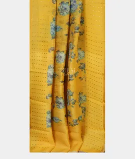 Yellow Tissue Organza Printed Saree T4914952