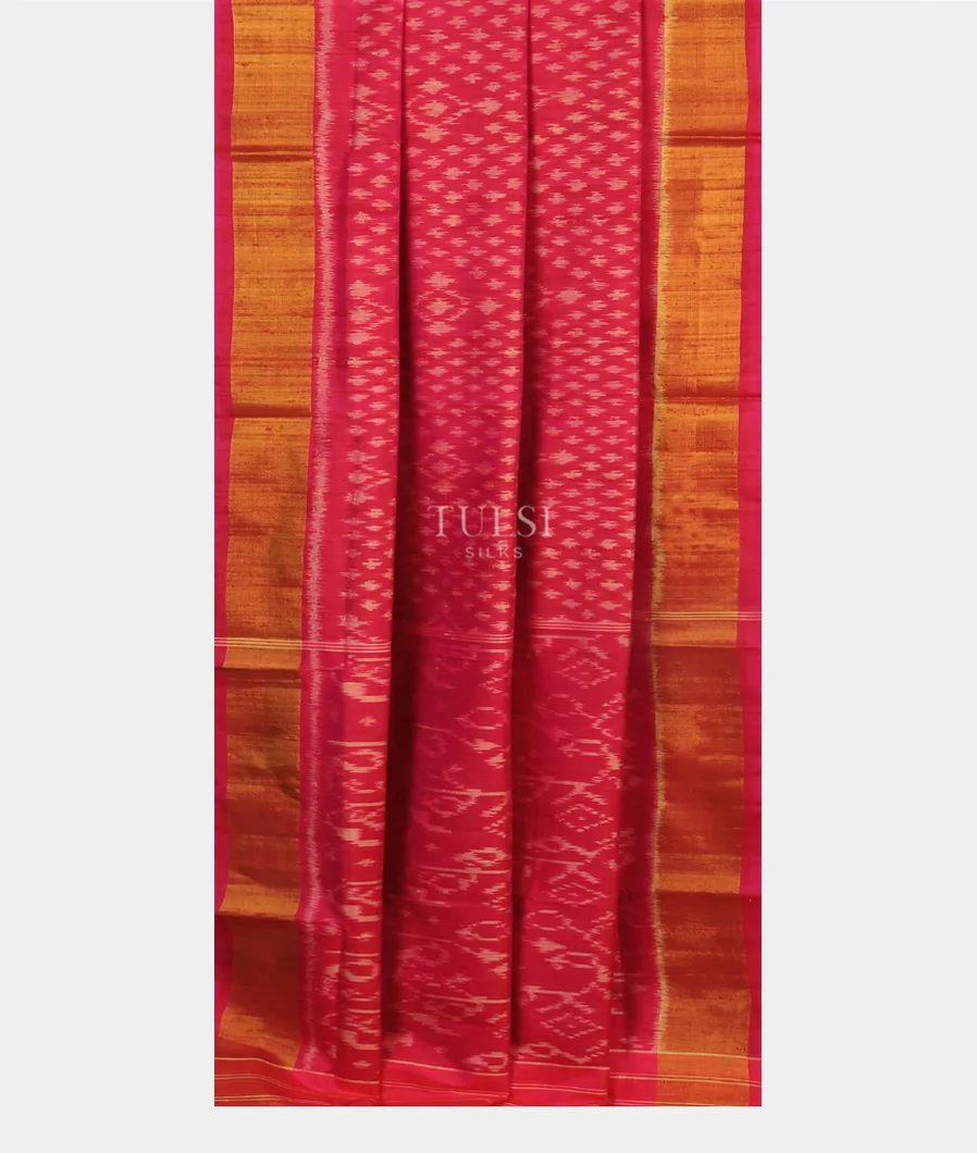 Magenta Patola Silk Saree T5026312