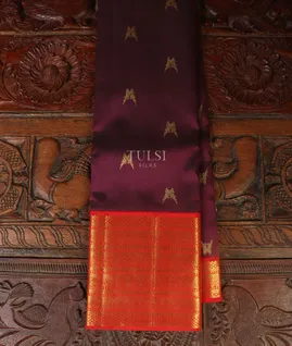 Purple Kanjivaram Silk Saree T4660781