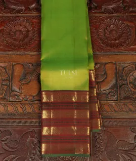 Yellowish Green Kanjivaram Silk Saree T5010551