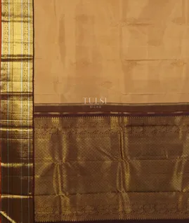 Beige Kanjivaram Silk Saree T4122674