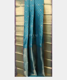 Blue Soft Silk Saree T4632732