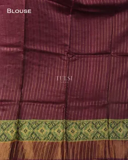 Purple Tussar Printed Saree T4945373