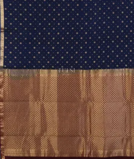 Blue Silk Cotton Saree T5019544