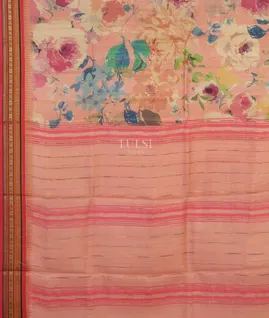 Pink Vidarbha Tussar Saree T5019824