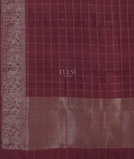 Purple Banaras Tussar Saree T5024894