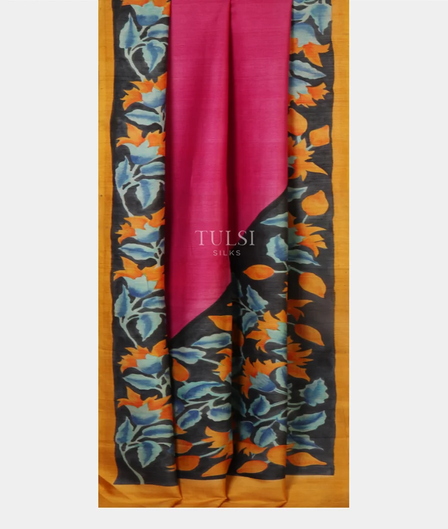 pink-tussar-handpainted-saree-t433206-t433206-b