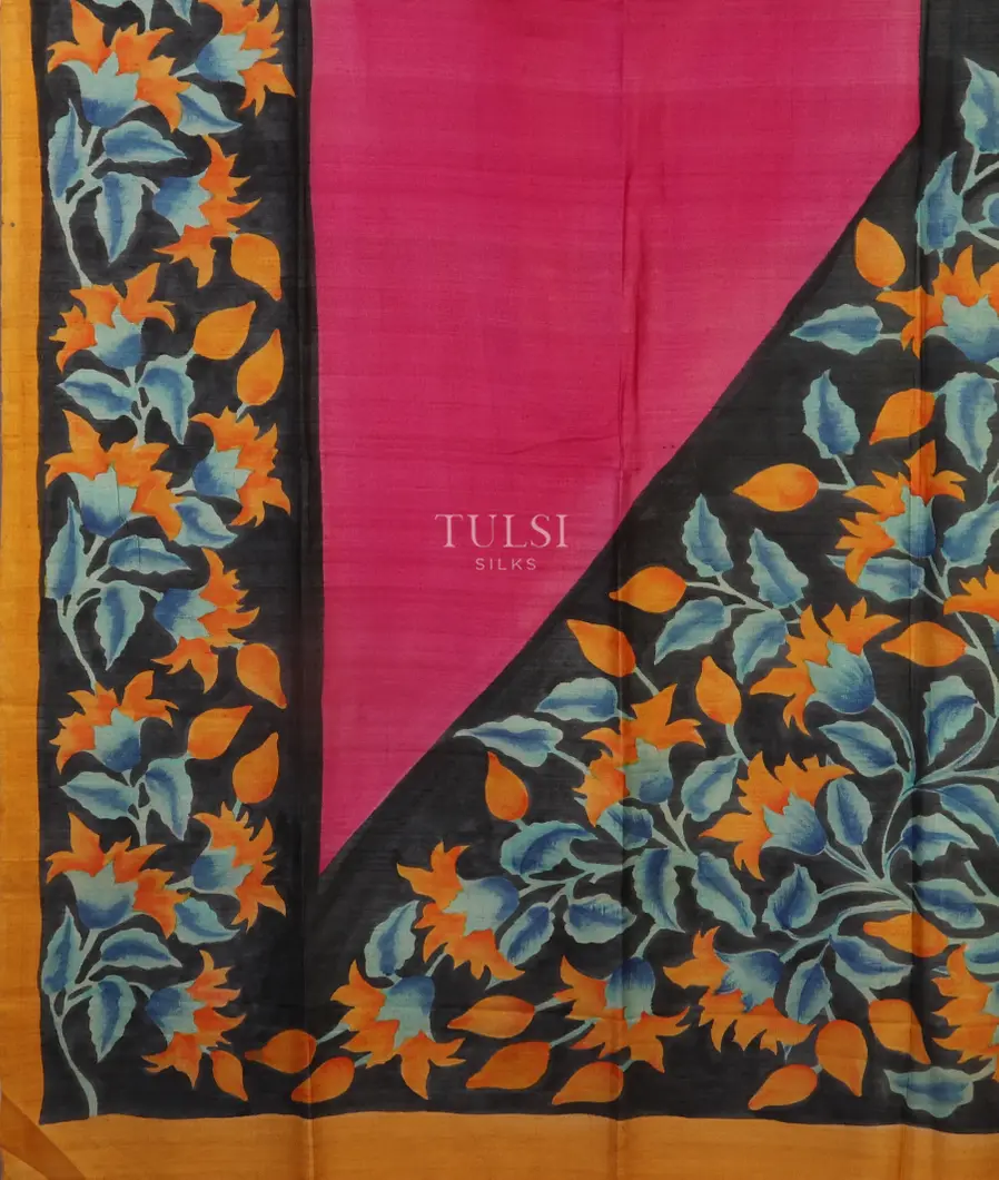 pink-tussar-handpainted-saree-t433206-t433206-d