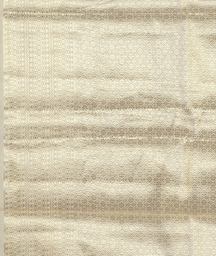 White Chaniya Silk Saree T4606763