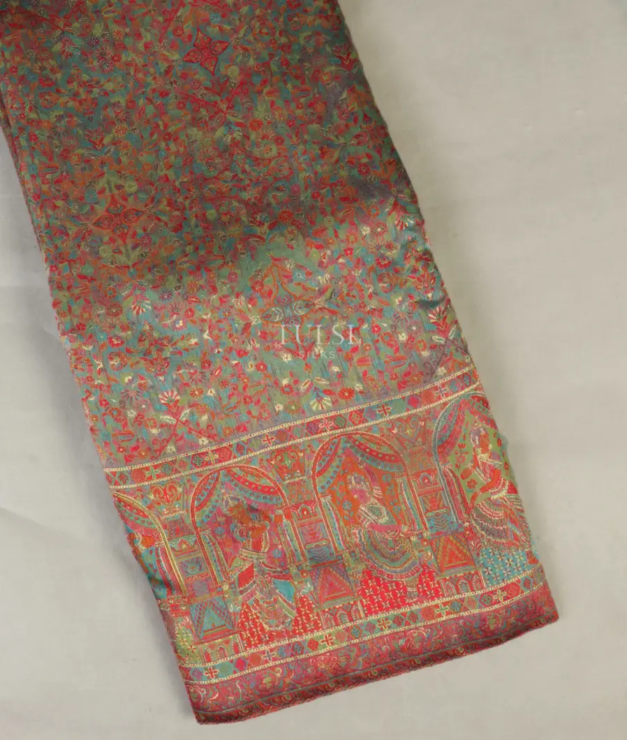 Grey Kashmir Kani Silk Saree T460797-image