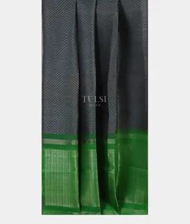 Grey Woven Raw Silk Saree T5045032