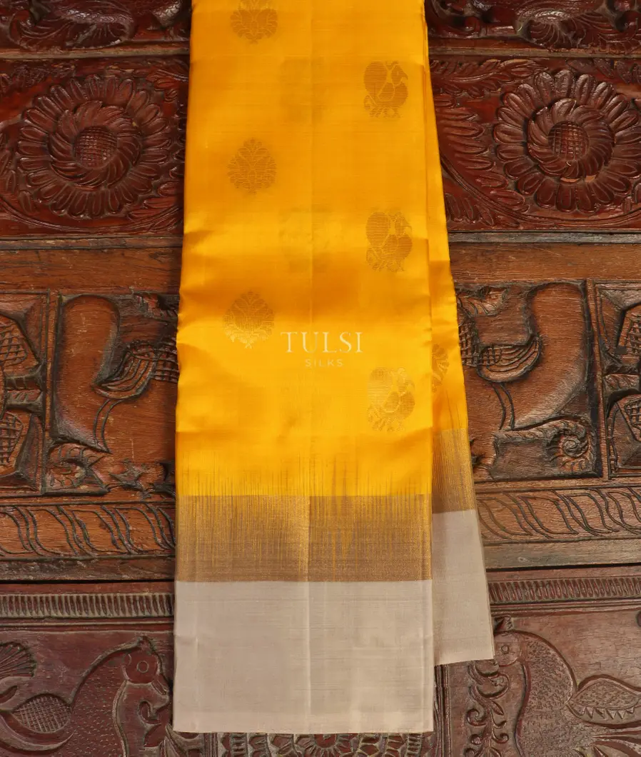 Buy Yellow Soft Silk Saree T226700