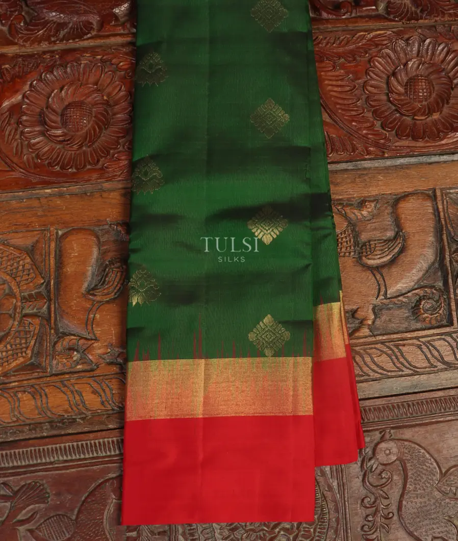 Green Soft Silk Saree T504695-image