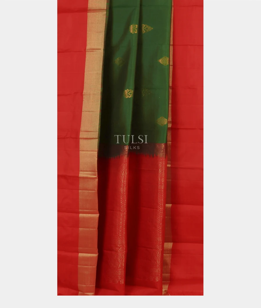 Green Soft Silk Saree T5046952