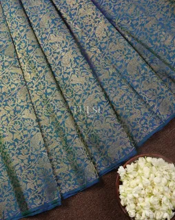 Blue Kanjivaram Silk Saree T4960875