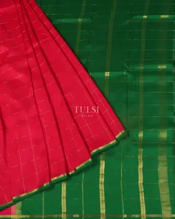 Magenta Mysore Silk Saree T5002534