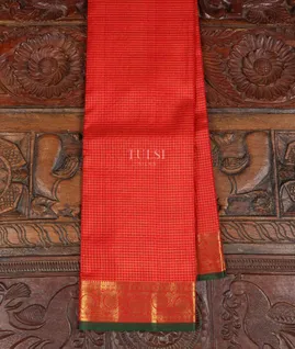Red Handwoven Kanjivaram Silk Saree  T3459801