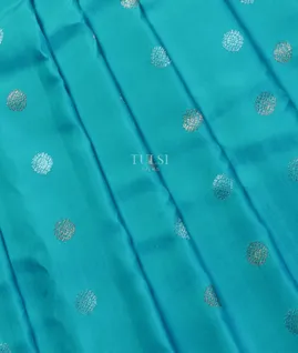 Blue Gadwal Silk Saree T5050784