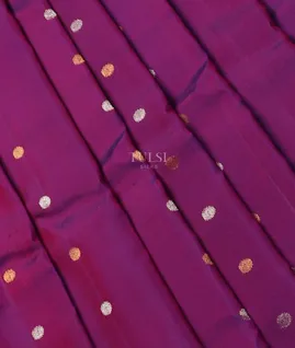 Purple Gadwal Silk Saree T5050534