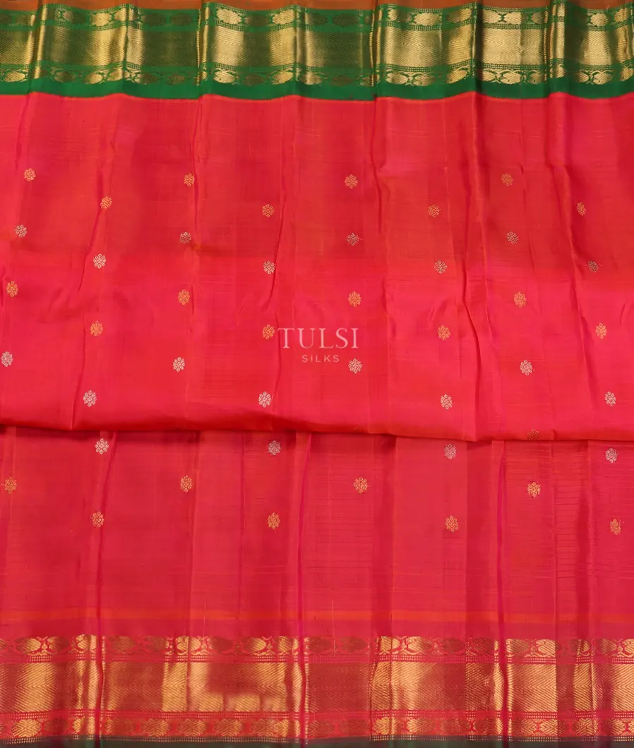 Black Gadwal Silk Saree T4873183