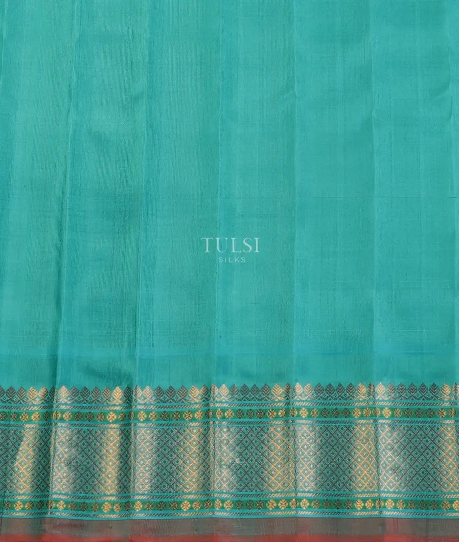 Purple Gadwal Silk Saree T5050863