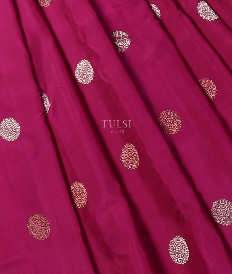 Purple Gadwal Silk Saree T5050864