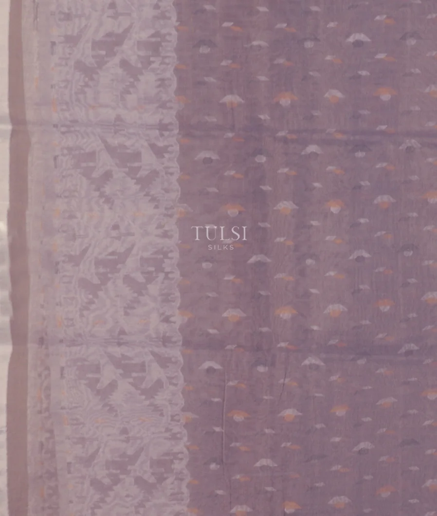 Lavender Dhakai Cotton Saree T5048453