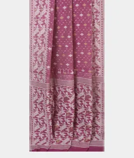 Purple Dhakai Cotton Saree T5048732