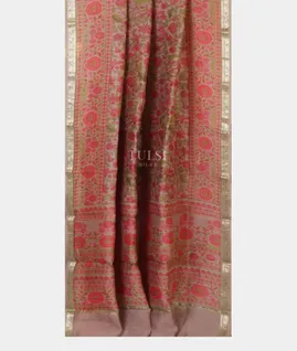 Grey Soft Printed Cotton Saree T4915112