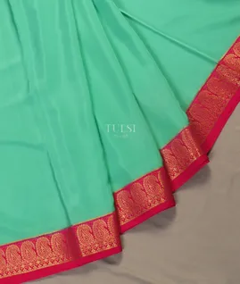 Green Mysore Silk Saree T3284035