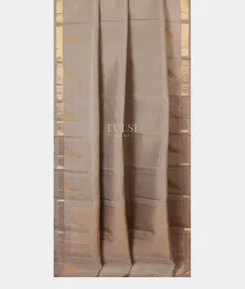 Light Beige  Handwoven Kanjivaram Silk Saree T5018702