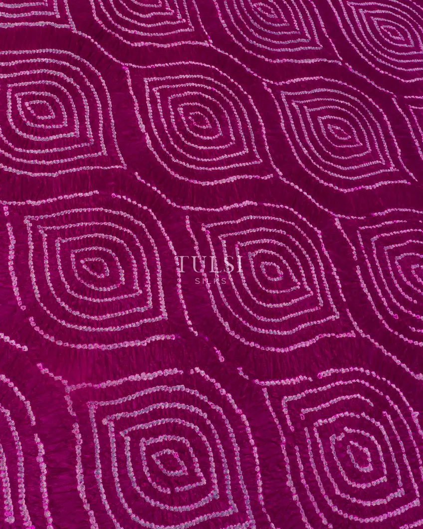 Purple Bandhani Kanjivaram Pavadai T2151024