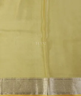 Yellow Mysore Crepe Silk Saree T5064273