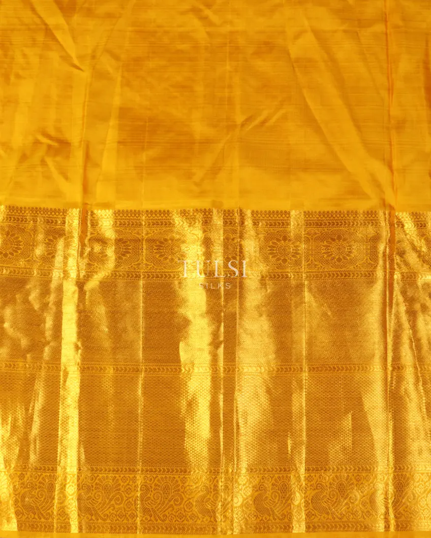 Blue Bandhani Kanjivaram Pavadai T2956163