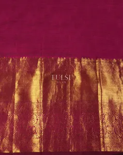 Maroon Bandhani Kanjivaram Pavadai T2478273