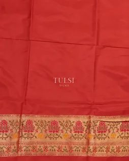 Red Banaras Silk Saree T4543923