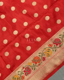 Red Banaras Silk Saree T4543925
