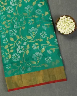 Greenish Blue Uppada Silk Saree T5028311