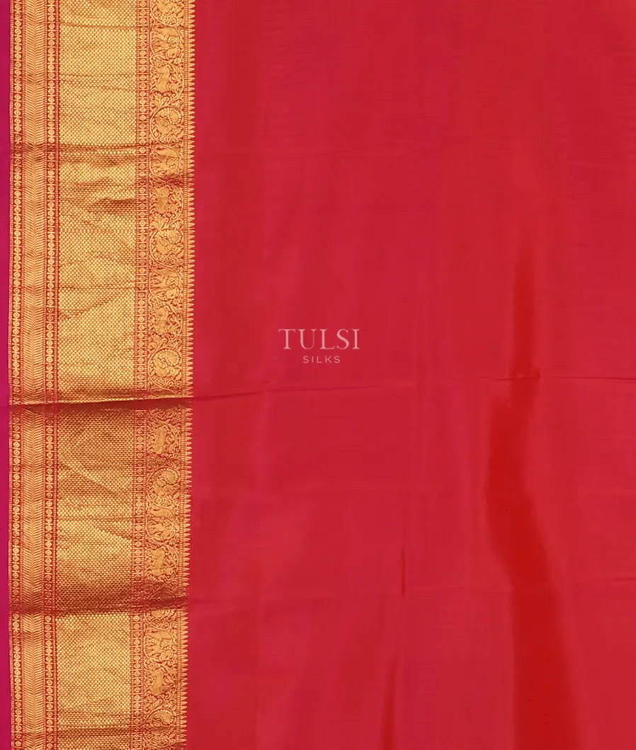 Yellow Printed Soft Silk Saree T4678873