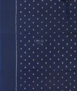 Blue Ikat Tussar Silk Saree T4812703