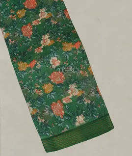 Green Kota Cotton Saree T5067021