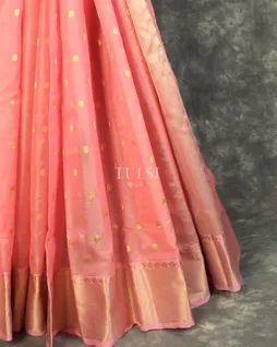 Pink Chanderi Silk Saree T4879362