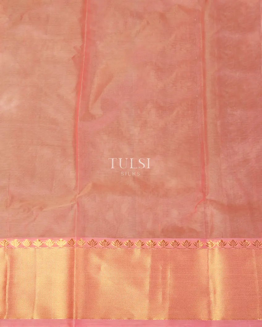 Pink Chanderi Silk Saree T4879363